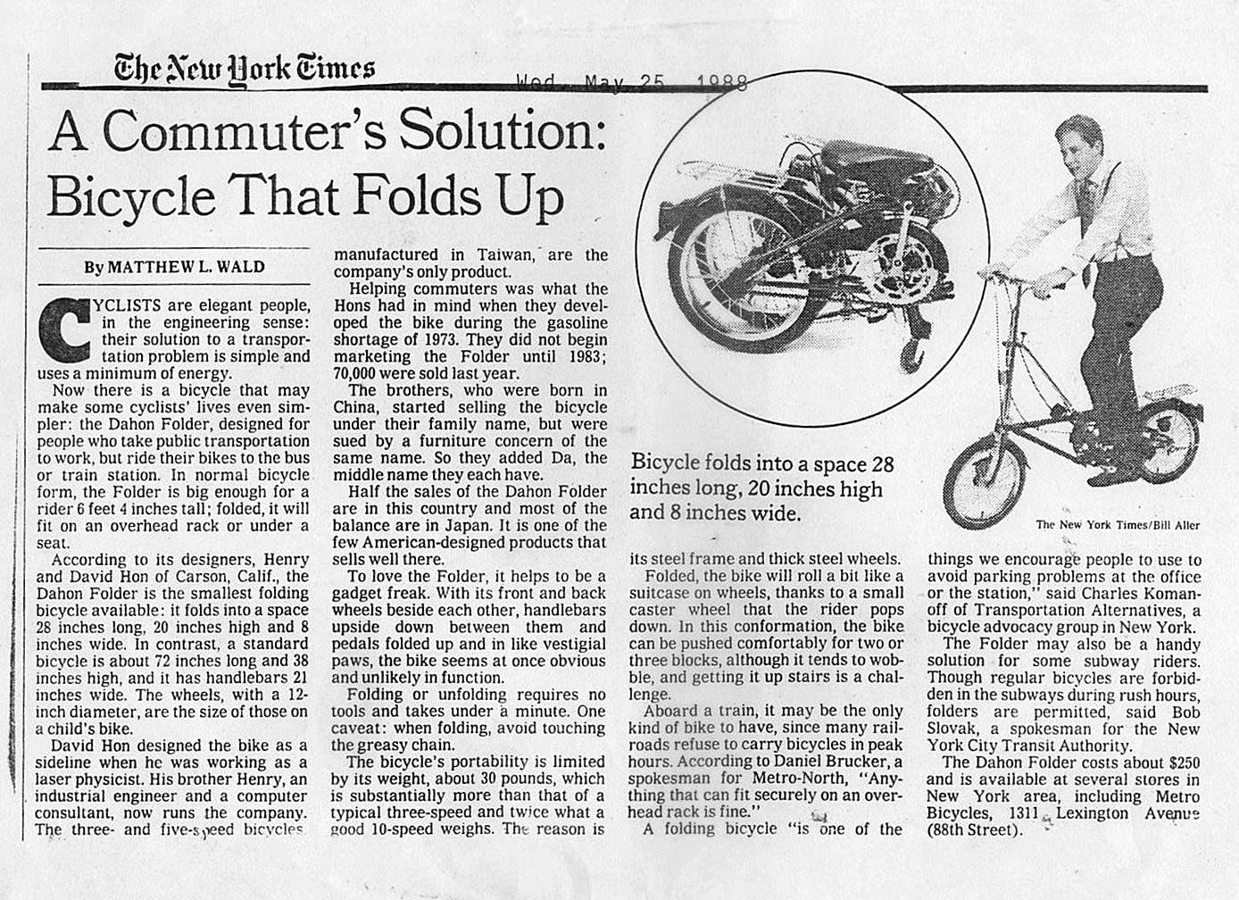 dahon-New-York-Times-1988-min