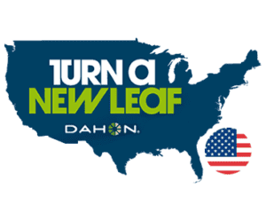 dahon turn a new leaf logo with usa map