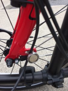 Magnet used for folding on front wheel of DAHON Speed P8 foolding bike
