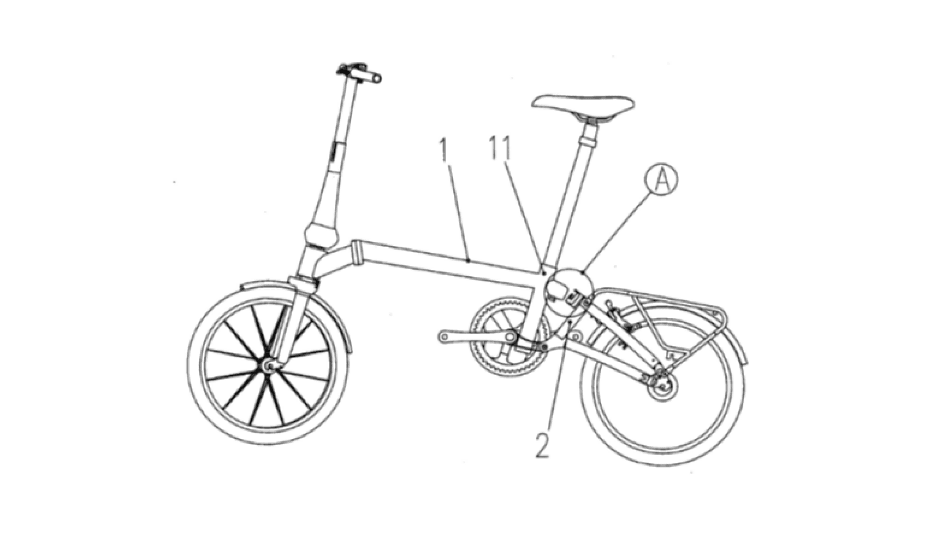 folding bike patent diagram